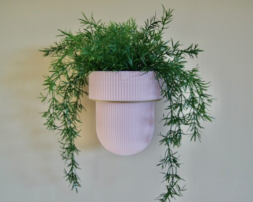 Plantendrager Flora Goud ø 15cm Eco + Pot Pink Blossom