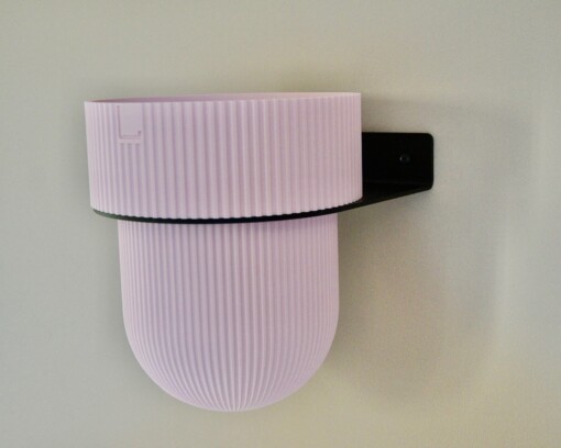 Plantendrager Flora Zwart ø 15cm Eco + Pot Pink Blossom