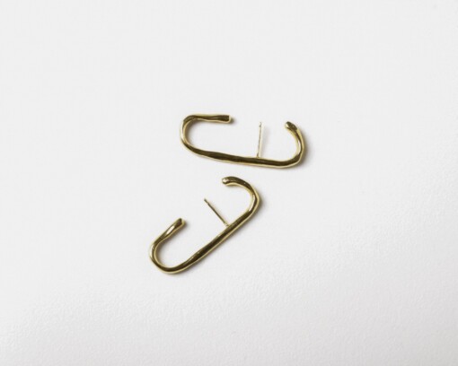 Oorstekers - EARHUGGER - verguld zilver
