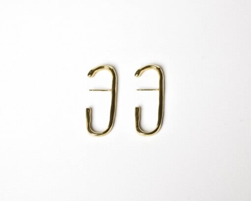 Oorstekers - EARHUGGER - verguld zilver