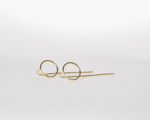 Oorstekers - LIES - verguld zilver