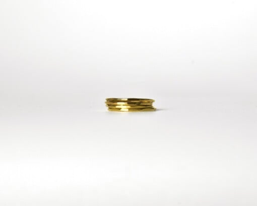 Ring - stapelringen - verguld zilver