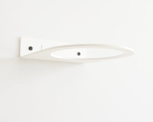STERKSTAEL Ball Blanc ø 20cm - industriële balhouder muur - wandbevestiging - kleur wit - poedercoating - staalbalhouder, bal houder, bal aan de muur, muurbeugel bal, balring, ring houder, balkenrek, ballen rek, balrek, bal rek
