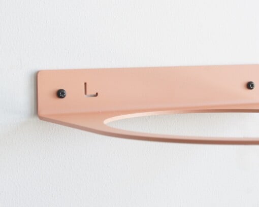 STERKSTAEL Ball Dusty Rose ø 20cm - industriële balhouder muur - wandbevestiging - kleur oud roze - poedercoating - staal