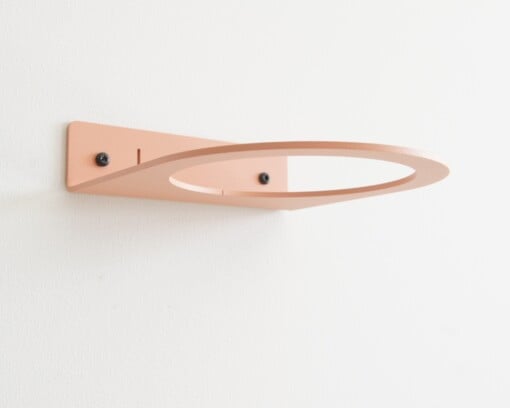 STERKSTAEL Ball Dusty Rose ø 20cm - industriële balhouder muur - wandbevestiging - kleur oud roze - poedercoating - staal