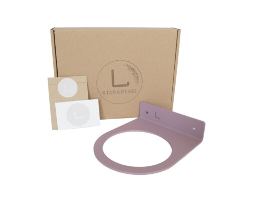 STERKSTAEL Flora S Lila Mist - bloempothouder - kleur violet paars - voor bloempot met een diameter van 12cm - poedercoating - staal