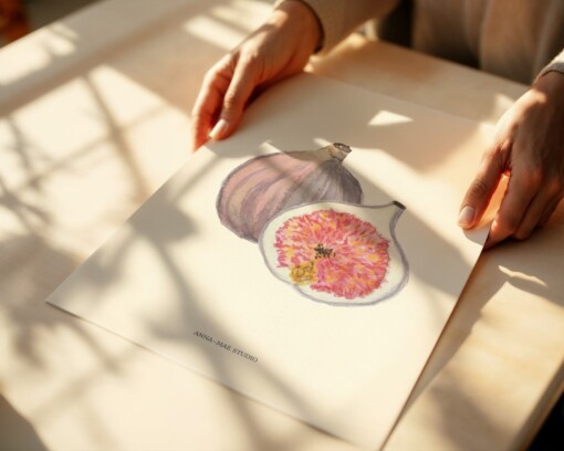 Vijgen Art Print | Botanische Fruit Poster – Anna-Mae Studio