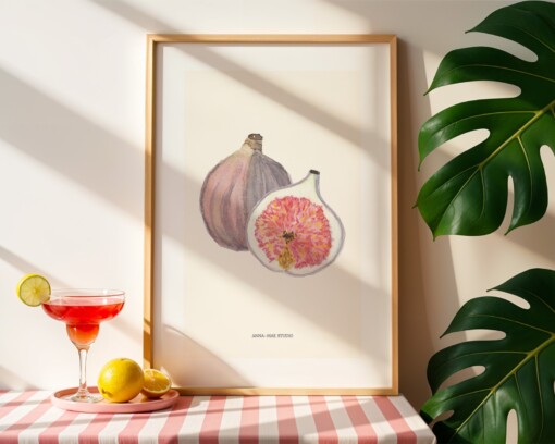 Vijgen Art Print | Botanische Fruit Poster – Anna-Mae Studio