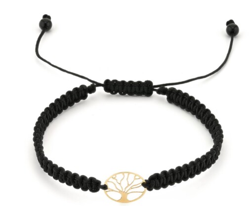 14 karaat geelgouden Levensboom armband