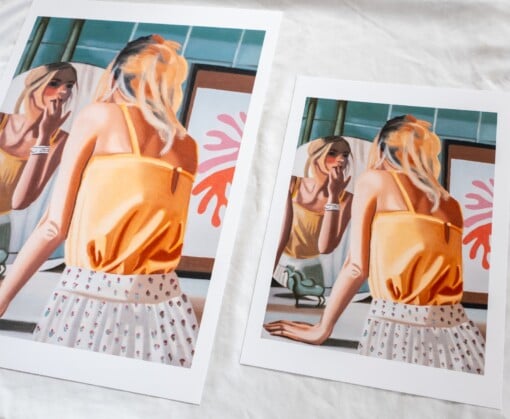 Print The powder room