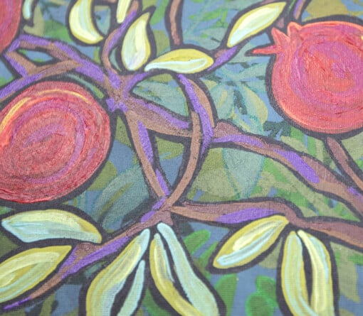 Granaatappel. Origineel schilderij