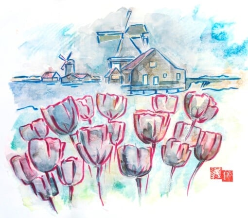 Small Holland - watercolor on papier