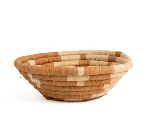 Aardetinten rieten schaal Clay ø 20 cm