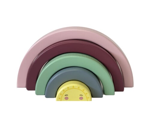 Houten regenboog - regenboog speelgoed Mint and Milo