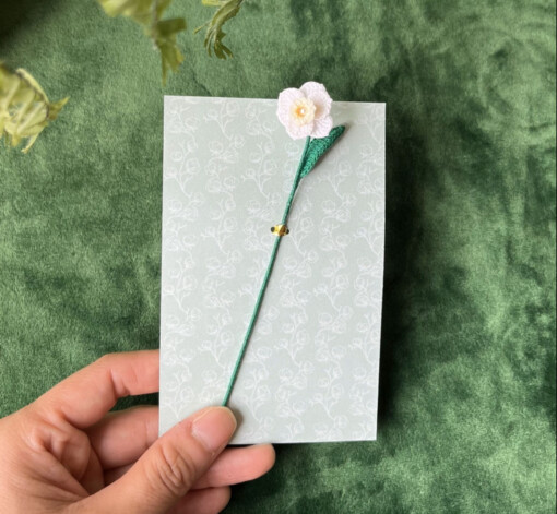 Micro Gehaakte narcissen Boekenleggers