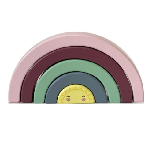 Houten regenboog - regenboog speelgoed Mint and Milo