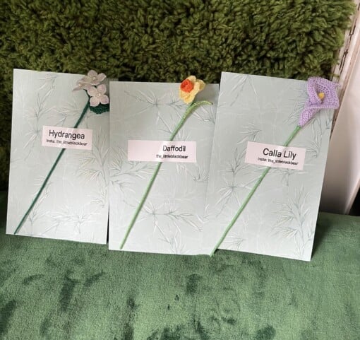 Micro Gehaakte Calla Boekenleggers