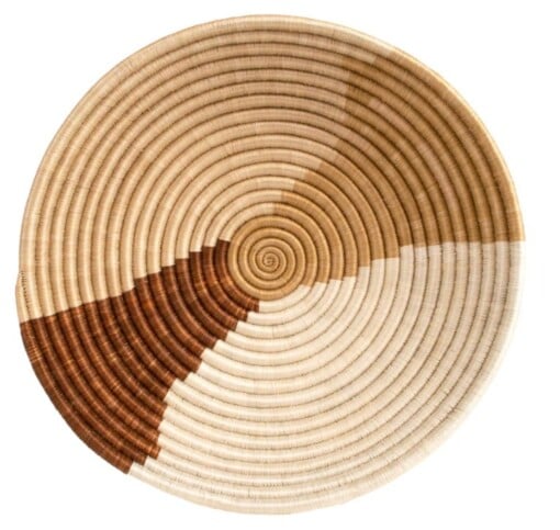 Rieten schaal Beige en Bruin ø 40 cm