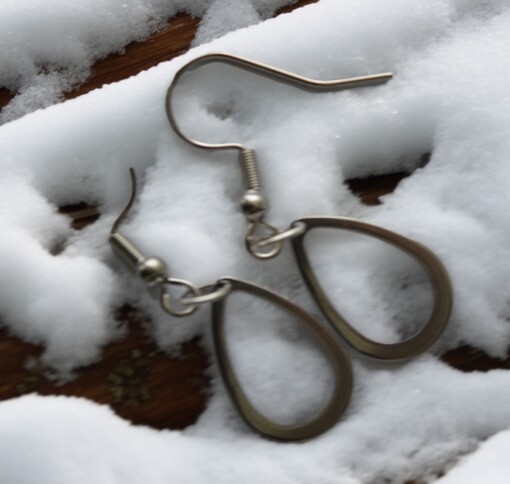 oorbellen met een druppel hanger
