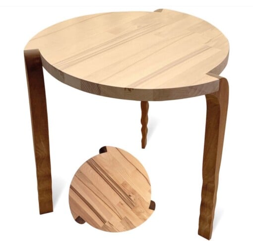 Design bijzettafel handgemaakt