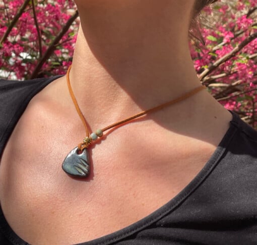 Ketting van handgemaakt keramiek - unieke chokers, diverse hangers