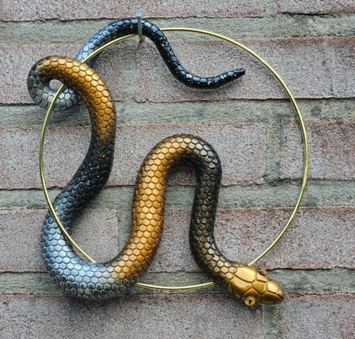 Handgemaakt epoxy slang cirkel "Ziggy the Snake" Cirkel Metallic diverse kleuren