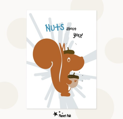 Poster-Kaart Eddie Eekhoorn