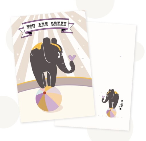 Cadeauset Oliver Olifant - Kaart & Wandhanger