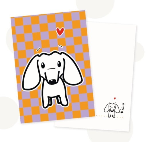 Cadeauset Teckeltje Joep - Kaart & Wandhanger