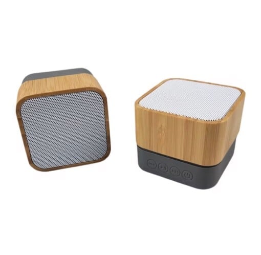 Mini bamboe Bluetooth speaker – Draagbare draadloze speaker met gravure – Duurzaam en stijlvol design