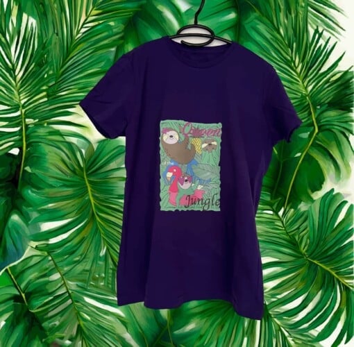 t-shirt met opdruk - queen of the jungle