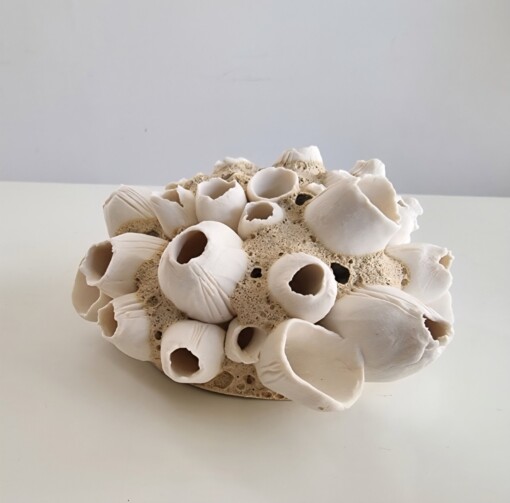 Zeepokken porselein, handmade object. Keramiek, handgevormd en uniek stukje kunst.