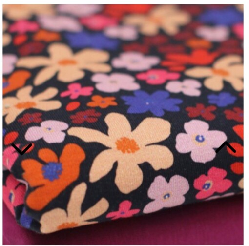 Biker shorts voor kinderen | bloemen zwart