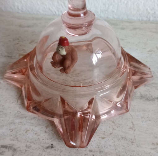 AAPJE met FEZ glasobject met kandelaar functie