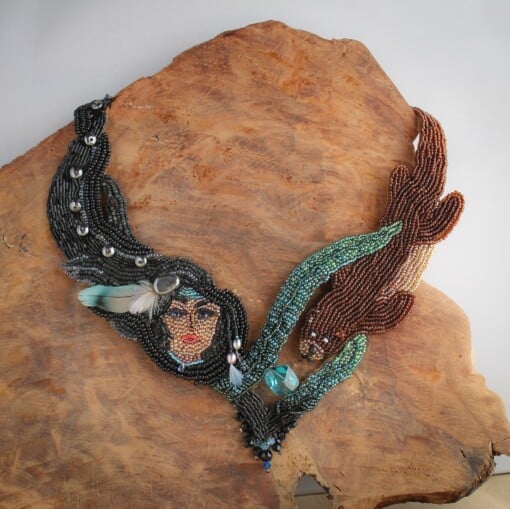 Otter totem ketting, een betekenisvol sieraad van kralen