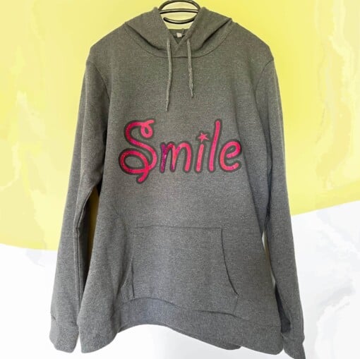 hoodie met opdruk - smile