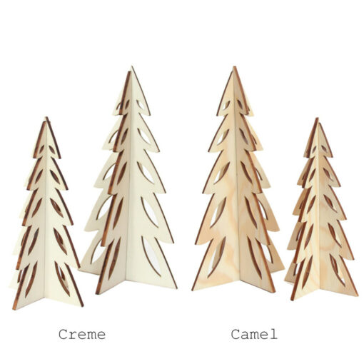 Houten kerstbomen - One (set van 2)
