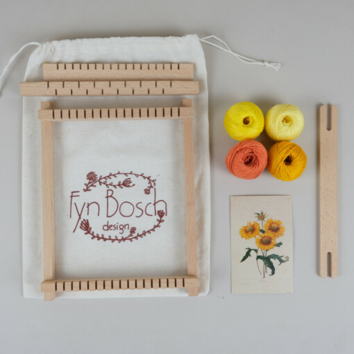 Geel Kokardebloem DIY Weefpakket Groot