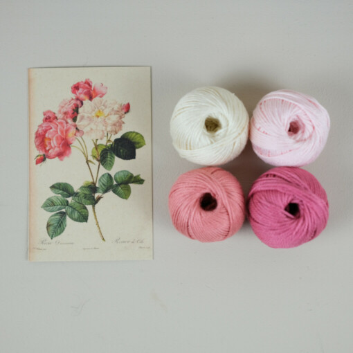 Roze Tuin Roos DIY Weefpakket Groot