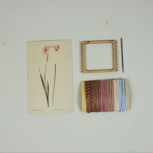 Roze Gladiool DIY Weefpakket Klein