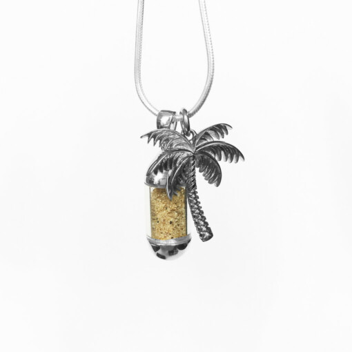 Laguna Beach Pendant Palmboom Zilver