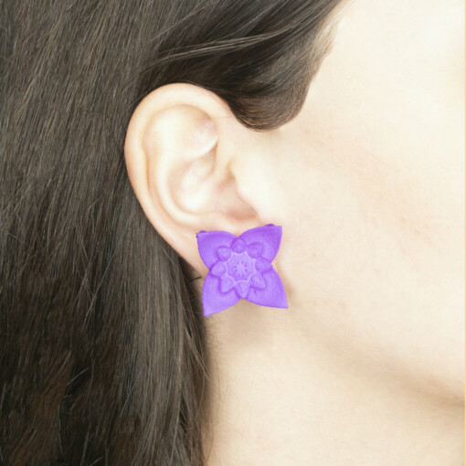 Flower Stud Earrings - Dahlia - diverse kleuren