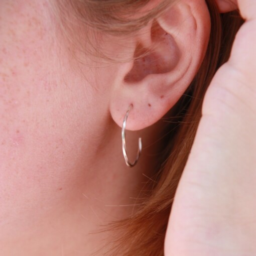Oorstekers - TWIST - zilver