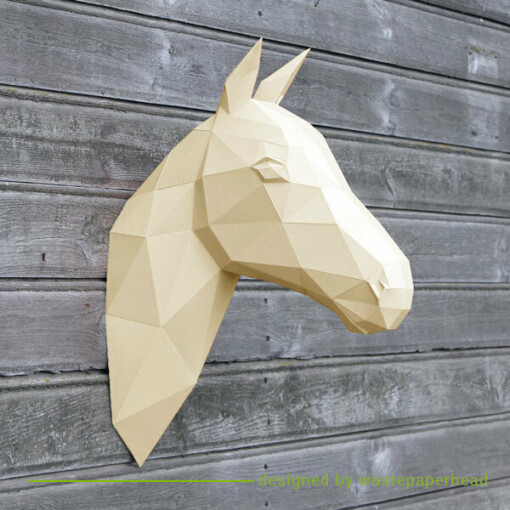 DIY pakket Paard – compleet knutselpakket met snijmat, liniaal, vouwbeen, mesje – Verschillende kleuren