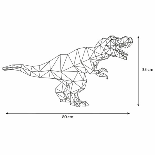 DIY pakket Dinosaurus – T-Rex – compleet knutselpakket met snijmat, liniaal, vouwbeen, mesje