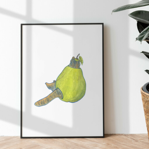 Pear - Art Print (A4)