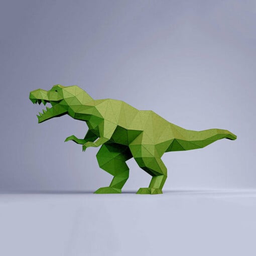 DIY pakket Dinosaurus – T-Rex – compleet knutselpakket met snijmat, liniaal, vouwbeen, mesje