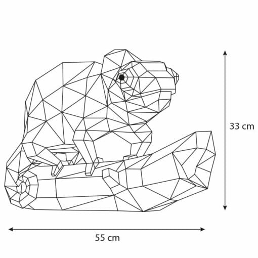 DIY pakket Kameleon – compleet knutselpakket met snijmat, liniaal, vouwbeen, mesje
