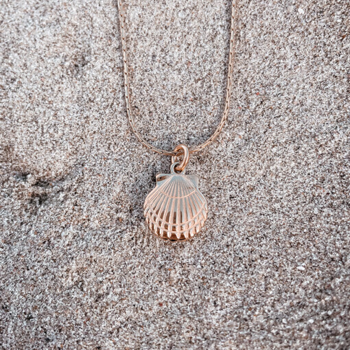 Oceaan ketting schelp goud