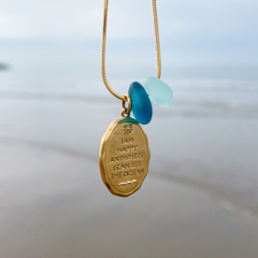 Zeeglas Kitegirl Ketting Goud